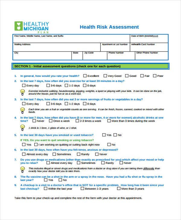 31 Risk Assessment Templates In PDF Free Premium Templates
