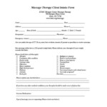 59 Best Massage Intake Forms For Any Client Printable Templates In