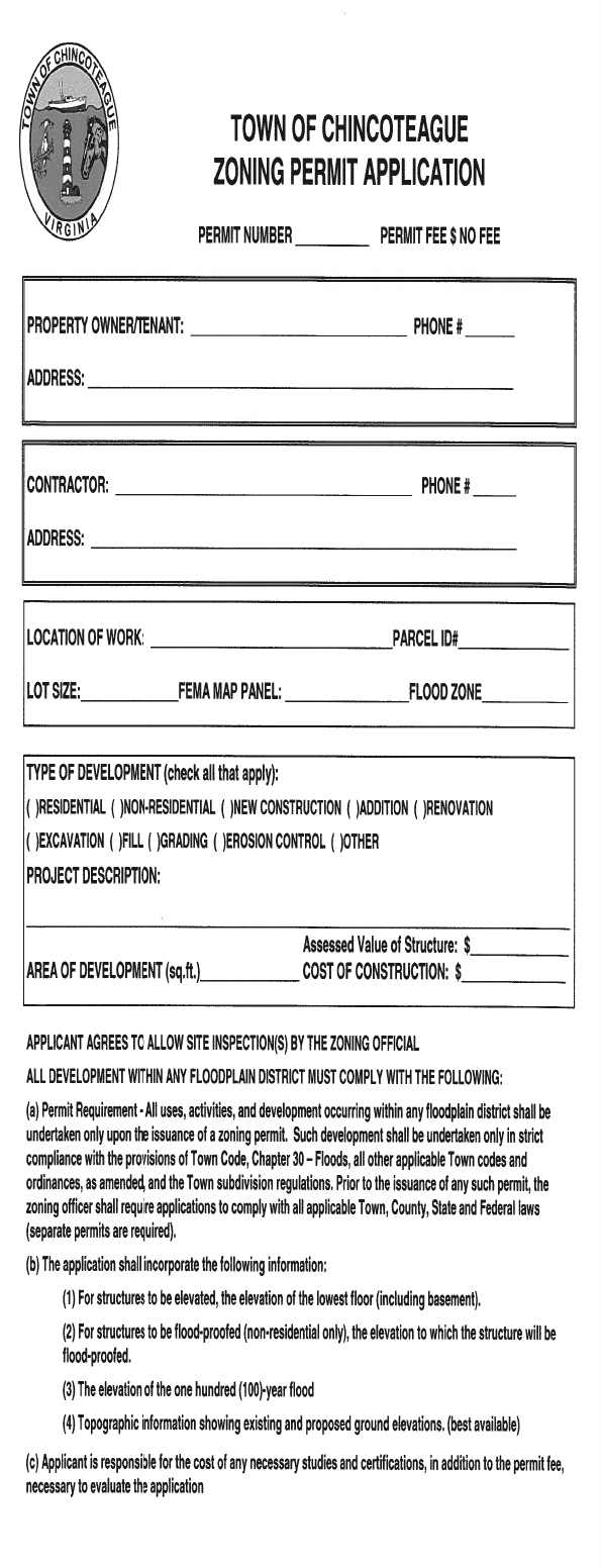 Fill Free Fillable ZONING PERMIT APPLICATIONS PDF Form Fill Free Fillable ZONING PERMIT APPLICATIONS PDF Form
