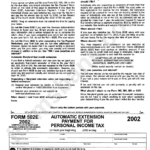 Form 502e Automatic Extension Payment For Maryland Personal Income