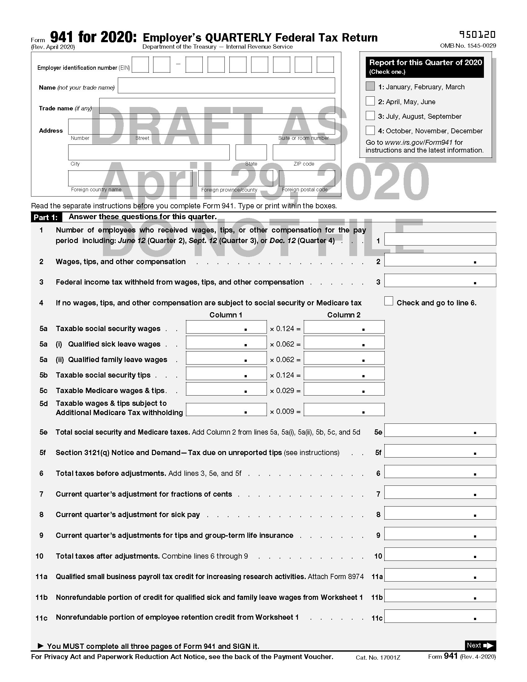 Get 941 Worksheet 1 Employee Retention Credit Pictures Get 941 Worksheet 1 Employee Retention Credit Pictures