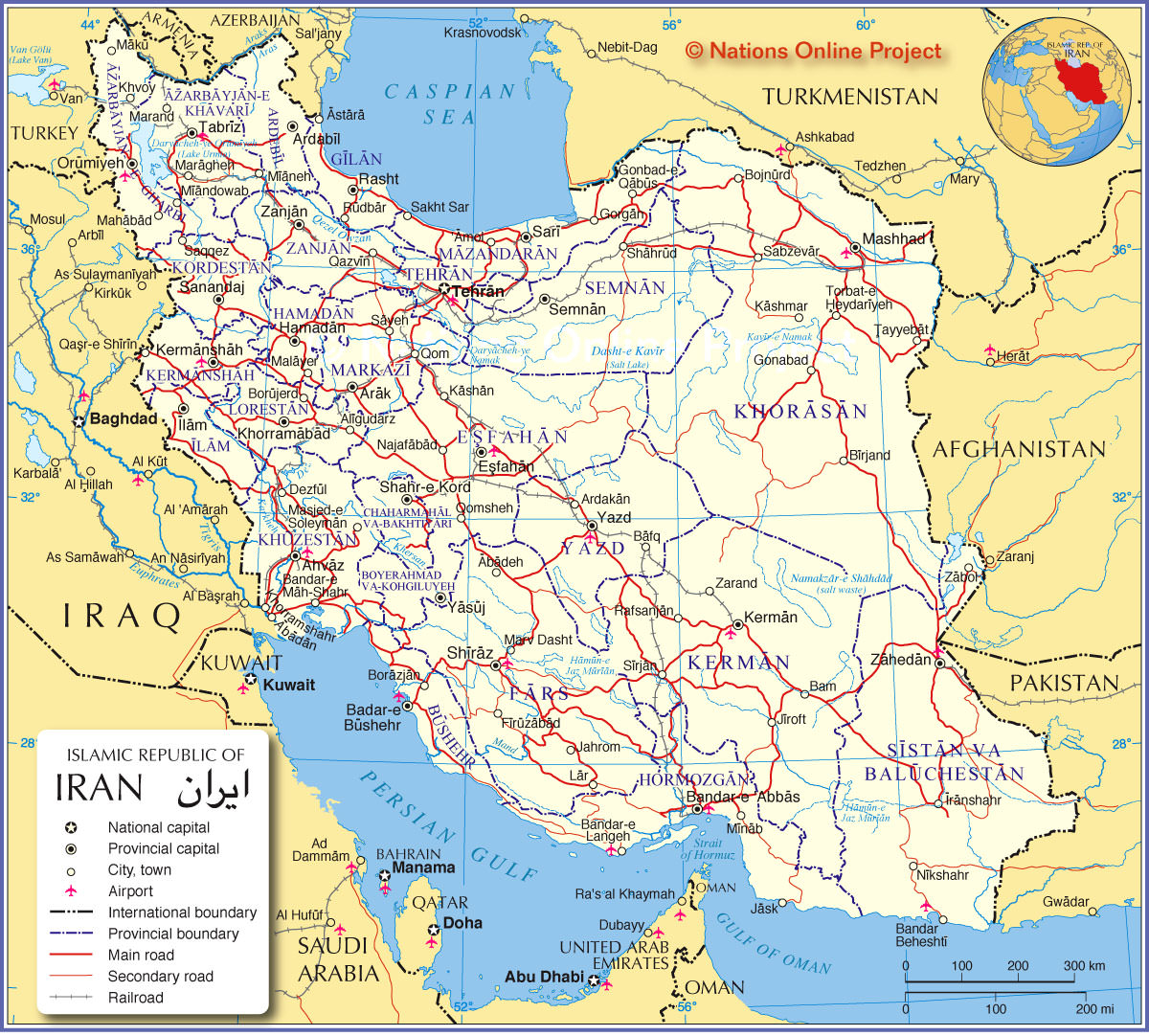 Maps Of Iran Maps Of Iran
