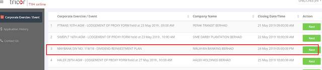 Maybank DRP Dividend Reinvestment Plans Using Tricor s Website