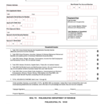 Real Estate Tax Installment Plan Application City Of Philadelphia