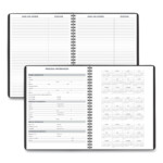 Weekly Appointment Book 11 X 8 25 Black 2022 2023 Sierra Office