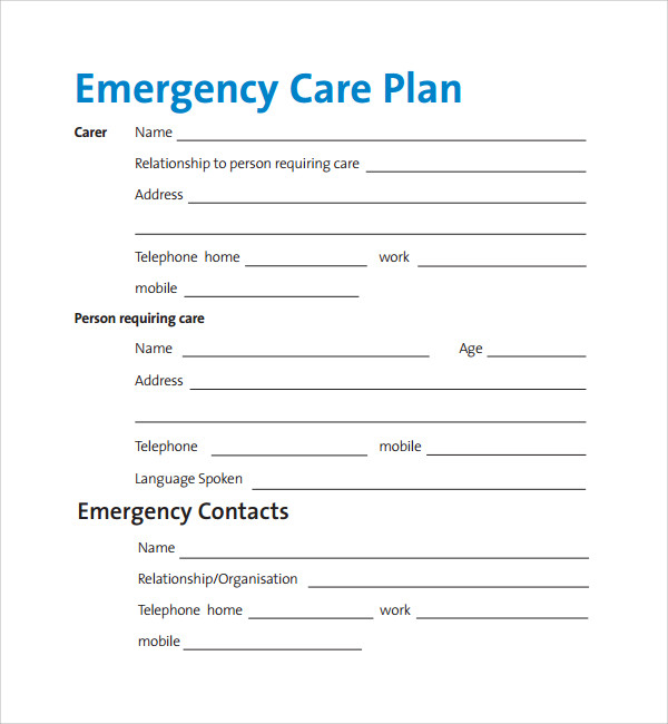 12 Care Plan Templates Sample Templates 12 Care Plan Templates Sample Templates