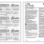 2022 1040 ES Form And Instructions 1040ES