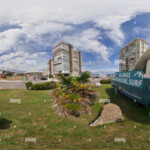 360 View Of Surf City Salinas Asturias Alamy