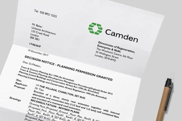 Architect7 Local Planning Permission In Primrose Hill NW3