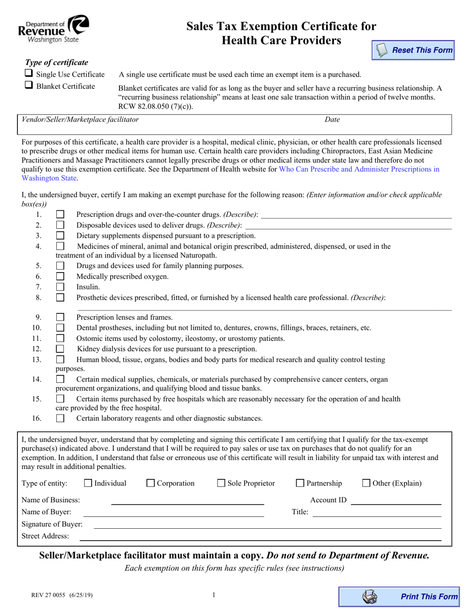 Form REV27 0055 Download Fillable PDF Or Fill Online Sales Tax Form REV27 0055 Download Fillable PDF Or Fill Online Sales Tax
