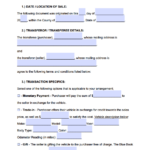 Free Vehicle Bill Of Sale Template Xaserge