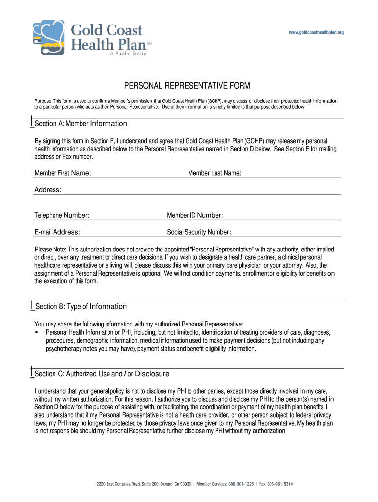 Gold Coast Health Plan Appeal Form PlanForms