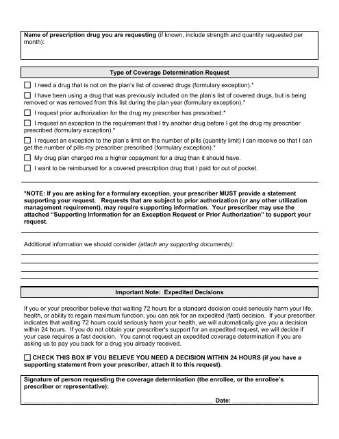 Mercy Care Plan Medication Prior Authorization Request Form PlanForms