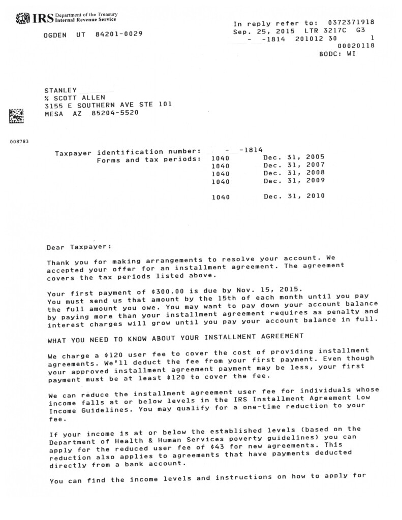 Mesa AZ IRS Payment Plan Accomplished Tax Debt Advisors Inc 