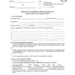 Statement Of Inability To Afford Payment Of Court Costs Or An Appeal