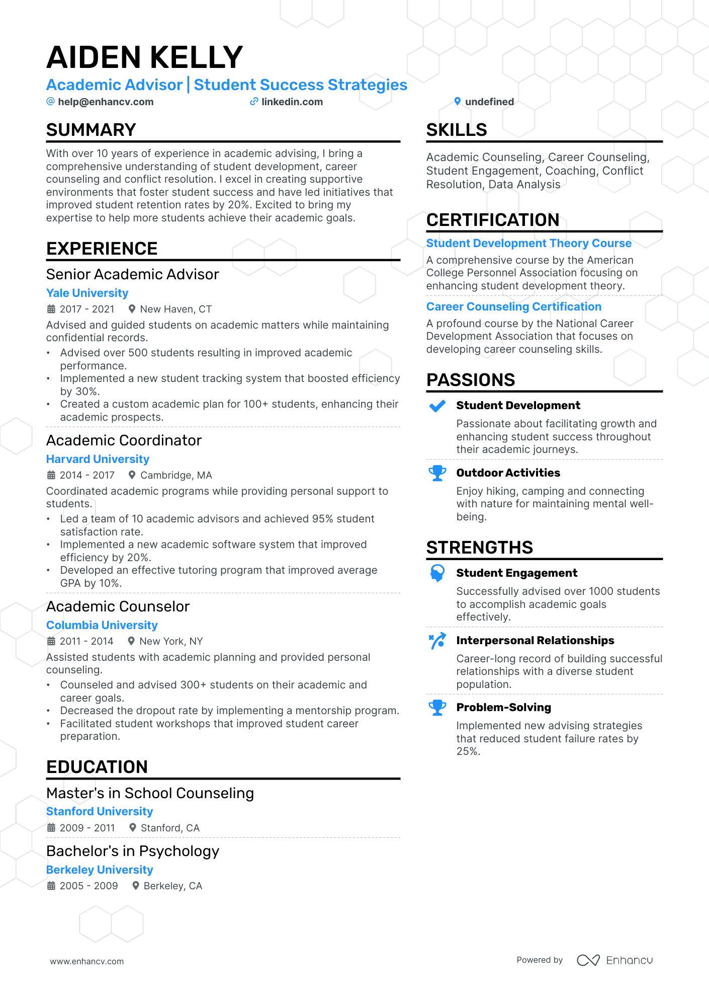 10 Academic Advisor Resume Examples Guide For 2025