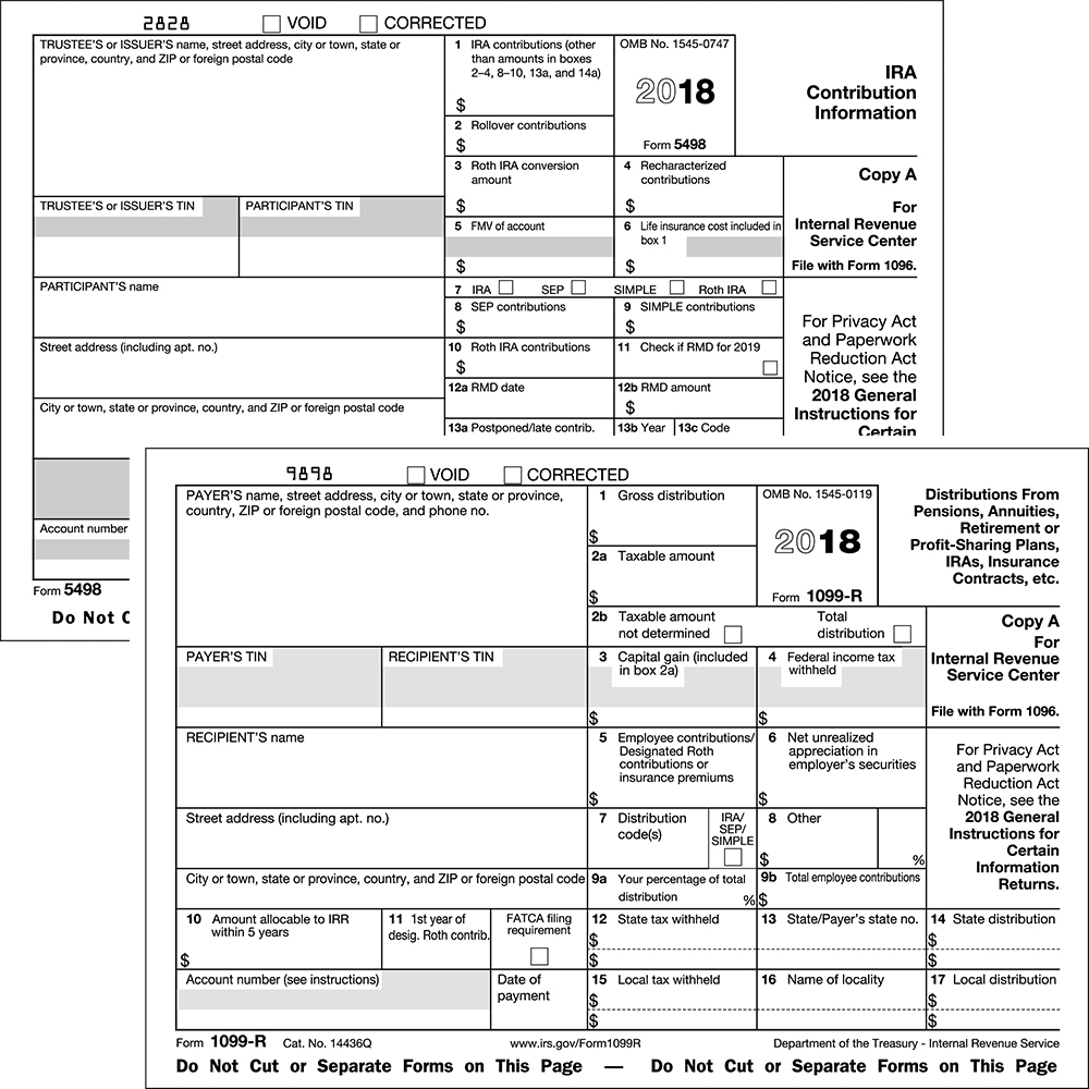 2018 Forms 5498 1099 R Come With A Few New Requirements Ascensus