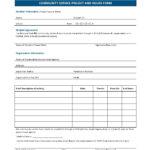 44 Printable Community Service Forms MS Word TemplateLab