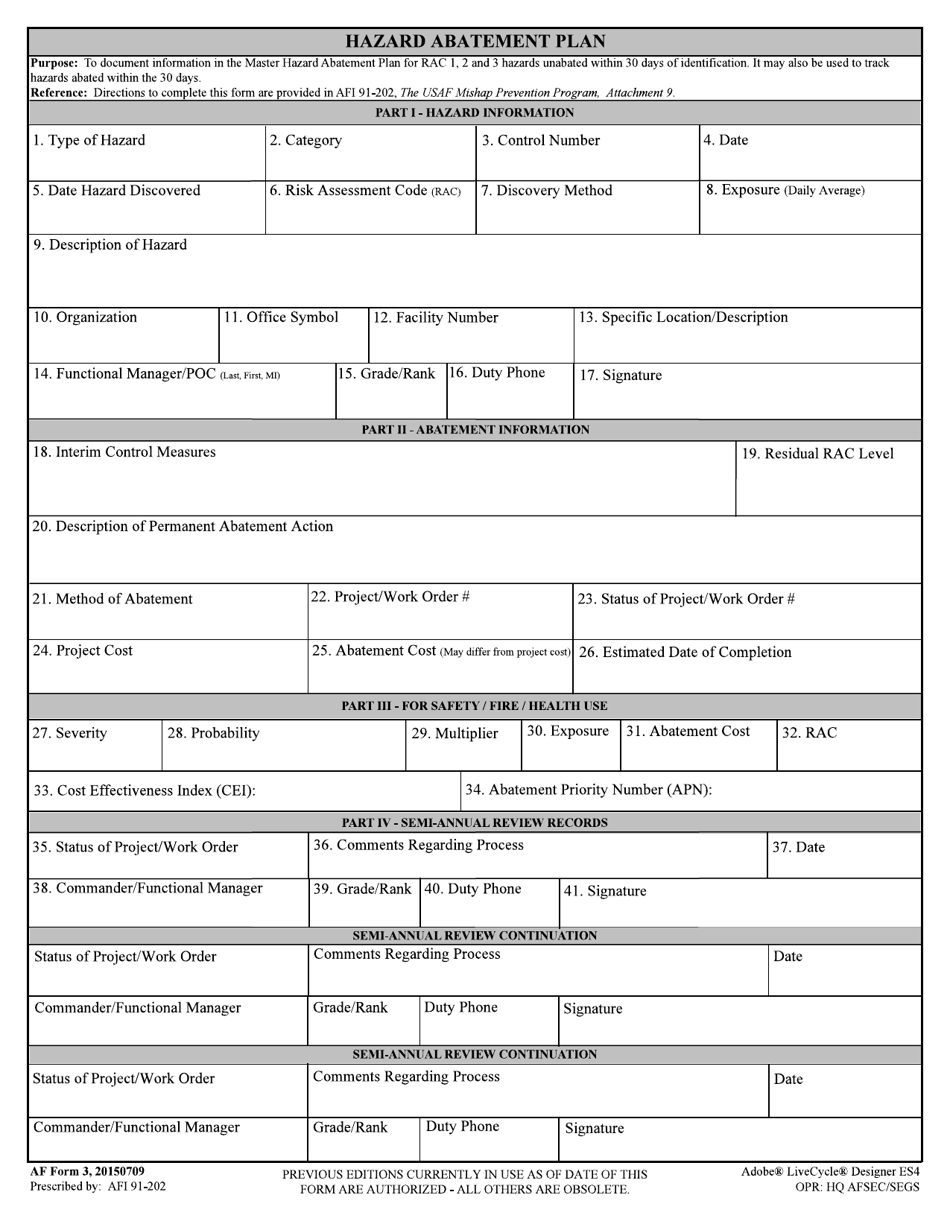 AF Form 3 Fill Out Sign Online And Download Fillable PDF Templateroller