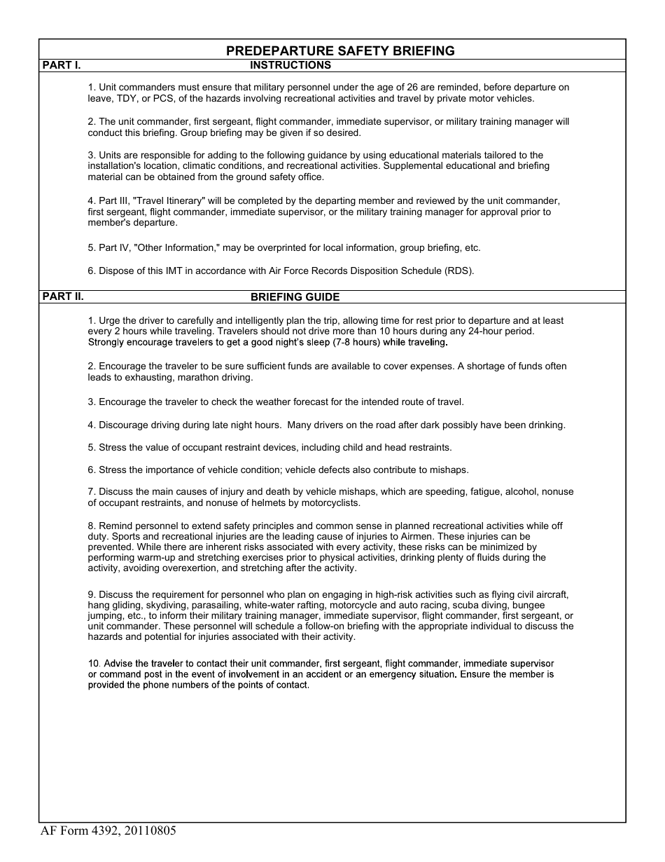 AF Form 4392 Fill Out Sign Online And Download Fillable PDF Templateroller AF Form 4392 Fill Out Sign Online And Download Fillable PDF Templateroller