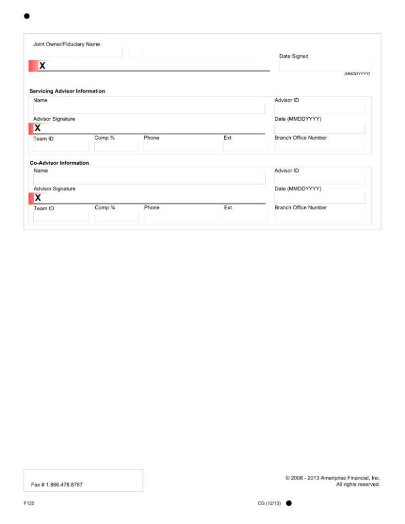 Ameriprise Form 402542 Fill Out Printable PDF Forms Online