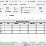Annual Leave Planner Free Template Updated For 2025 Leave Board