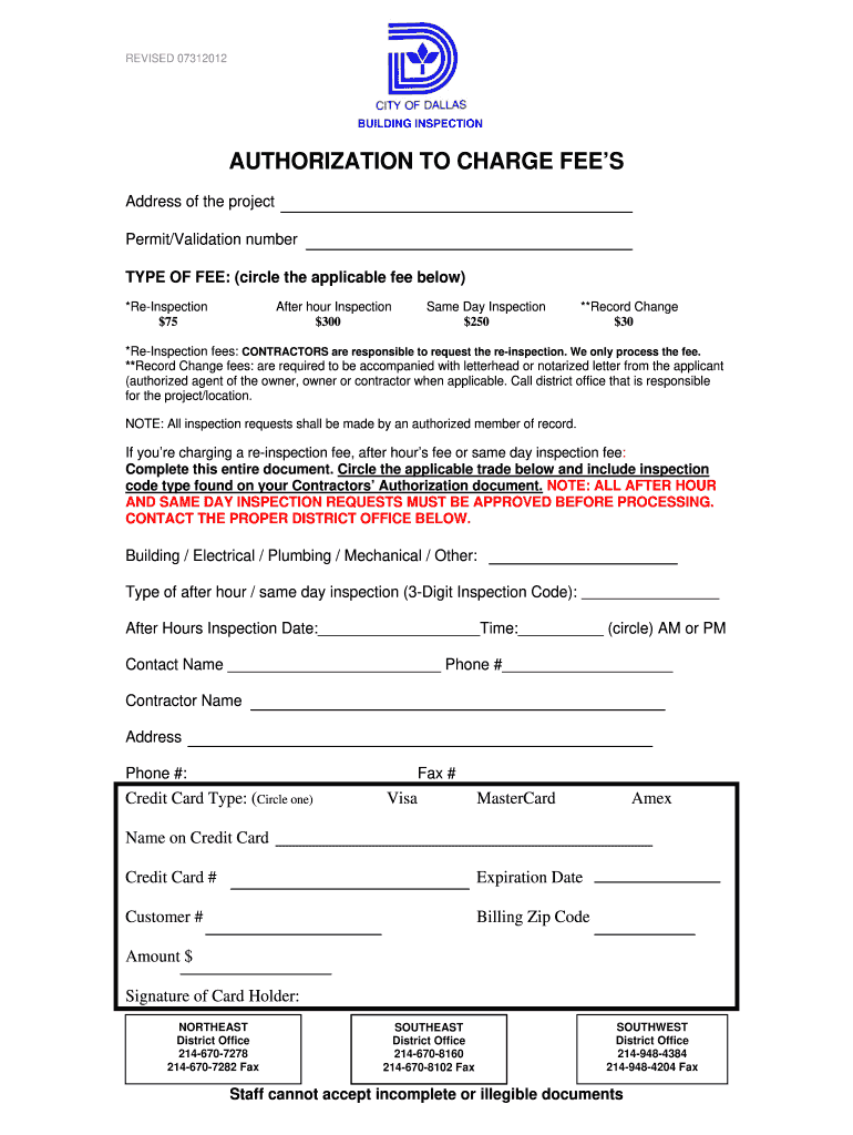 Building Inspection Dallas Fill Out Sign Online DocHub