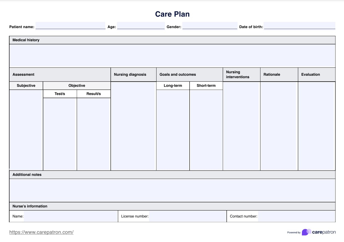 Care Plan