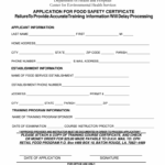 Certification For Food Safety Fill Out Sign Online DocHub