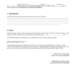 Codicil To Will Form Free Printble PDF Word LawDistrict