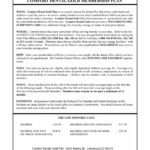 COMFORT DENTAL GOLD MEMBERSHIP PLAN