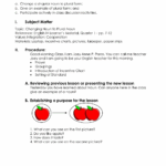 English IV Lesson Plan Plural Nouns