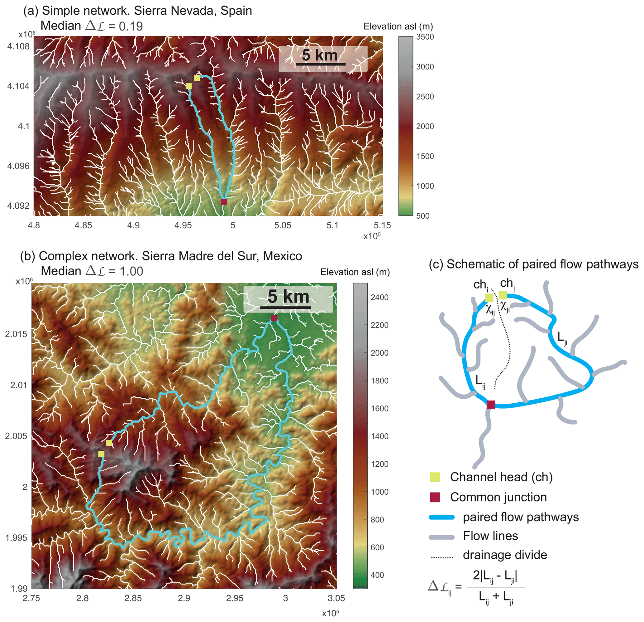 ESurf Channel Concavity Controls Planform Complexity Of Branching Drainage Networks