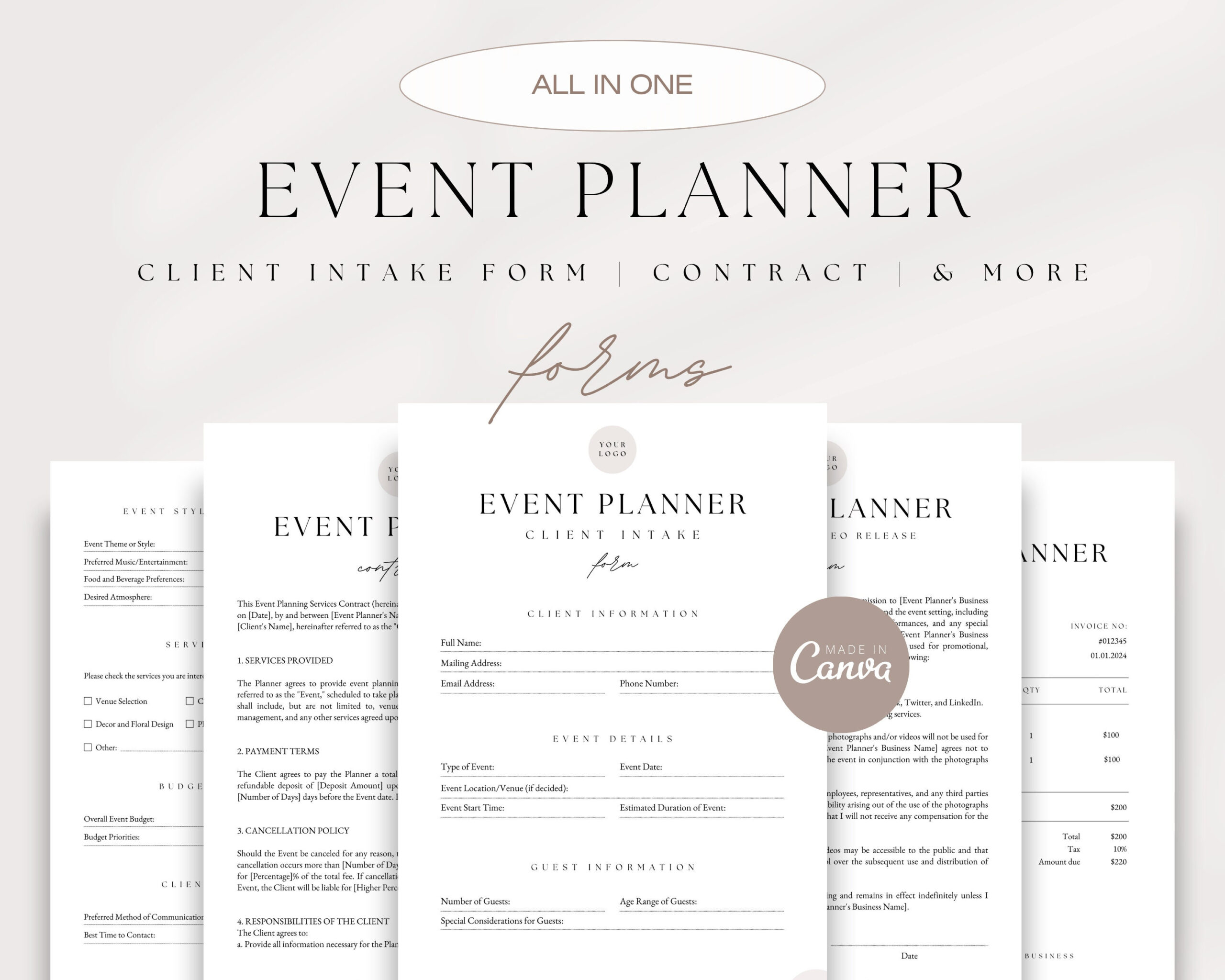 Event Planner Forms Bundle Event Planner Client Forms Event Planning Contract Client Intake Form Photo Video Release Form Invoice Etsy Event Planner Forms Bundle Event Planner Client Forms Event Planning Contract Client Intake Form Photo Video Release Form Invoice Etsy