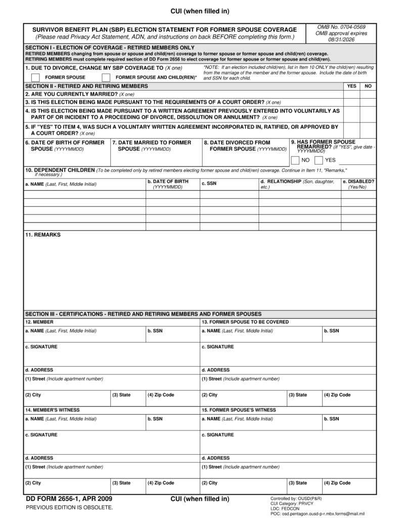 Fill DD Form 2656 1 2024 2025 Create Edit Forms Online