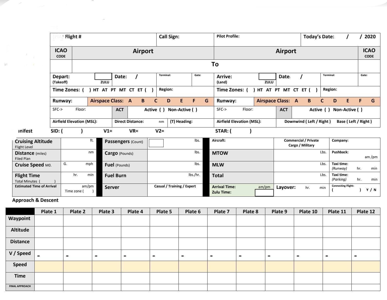 Flight Plan Log Templates Free For All Live Infinite Flight Community Flight Plan Log Templates Free For All Live Infinite Flight Community