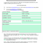 FOOD SERVICE REQUEST FORM