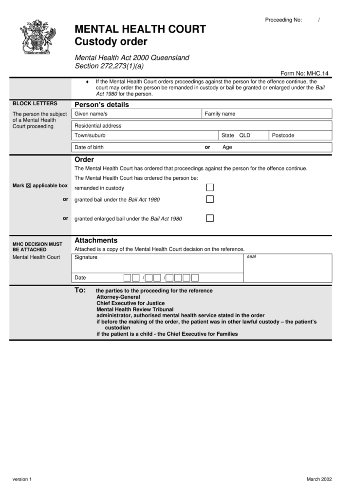 Form MHC 14 Fill Out Sign Online And Download Printable PDF Queensland Australia Templateroller