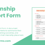 FREE 11 Internship Report Form Samples PDF MS Word Google Docs