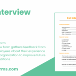 FREE 13 Exit Interview Form Samples PDF MS Word Google Docs