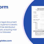 FREE 15 Simple Will Forms In Word PDF