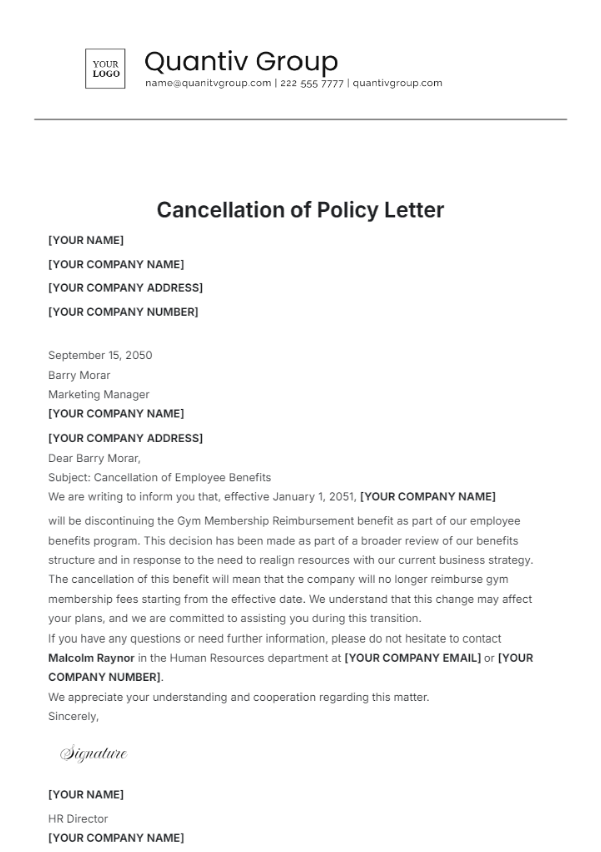 Free Cancellation Letter Templates Editable And Printable Free Cancellation Letter Templates Editable And Printable