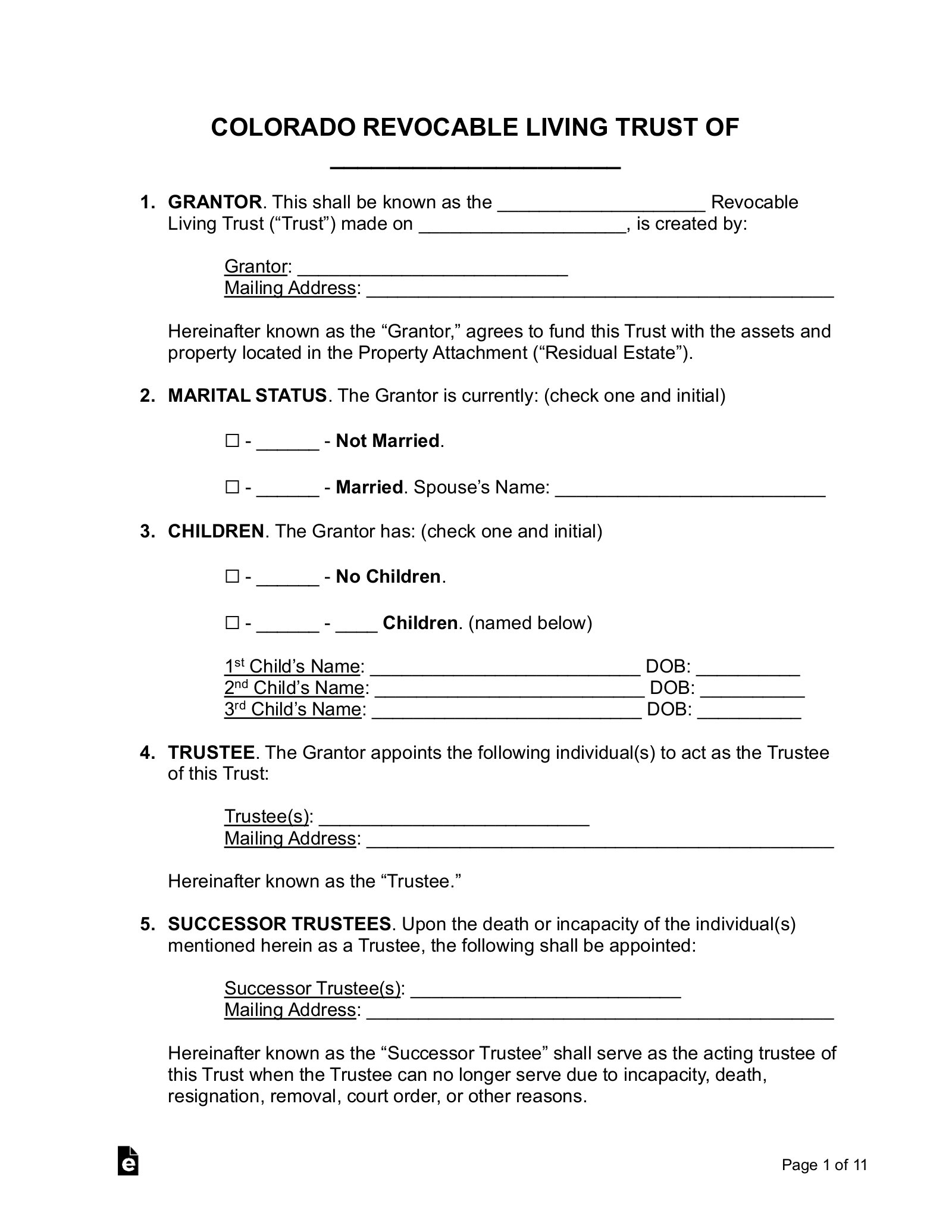 Free Colorado Estate Planning Checklist PDF Word EForms Free Colorado Estate Planning Checklist PDF Word EForms