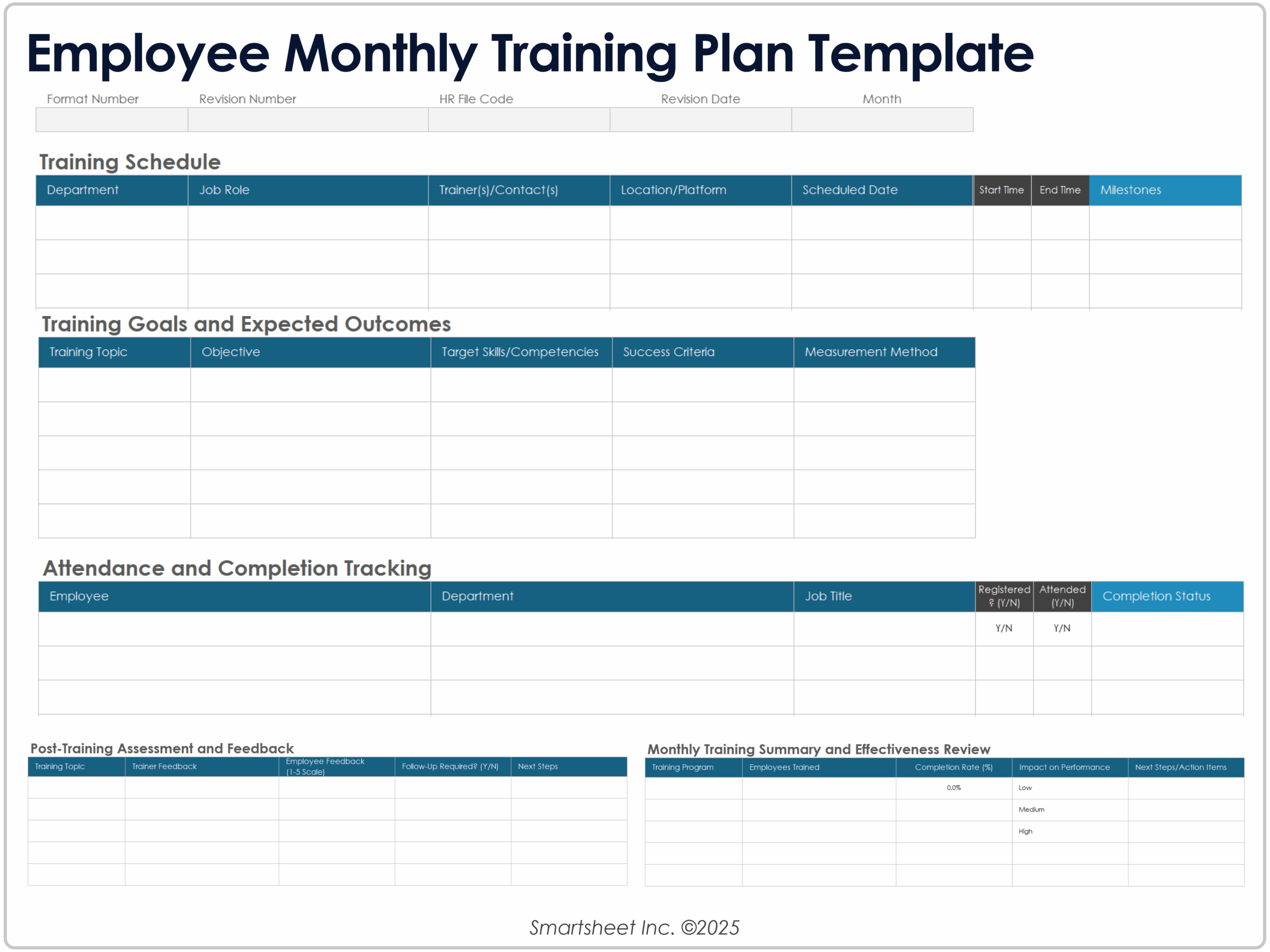Free Employee Training Plan Templates Free Employee Training Plan Templates