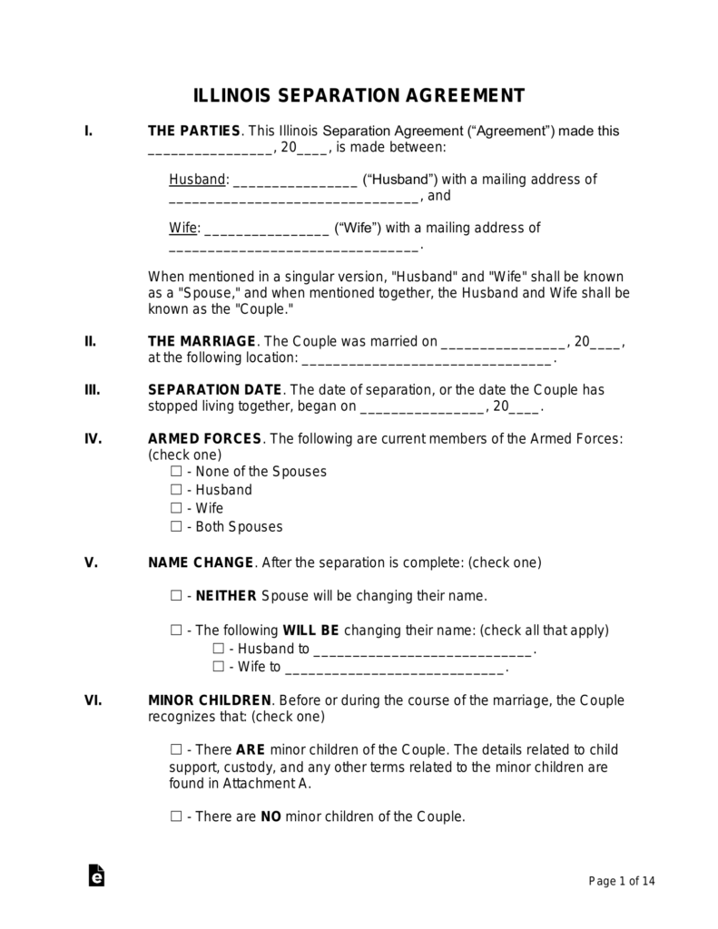 Free Illinois Custody Parenting Plan PDF EForms