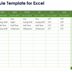 Free Work Schedule Templates For Word And Excel Smartsheet