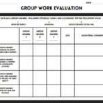 Group Work Evaluation Form For Classroom 100 Customizable Canva Template Etsy