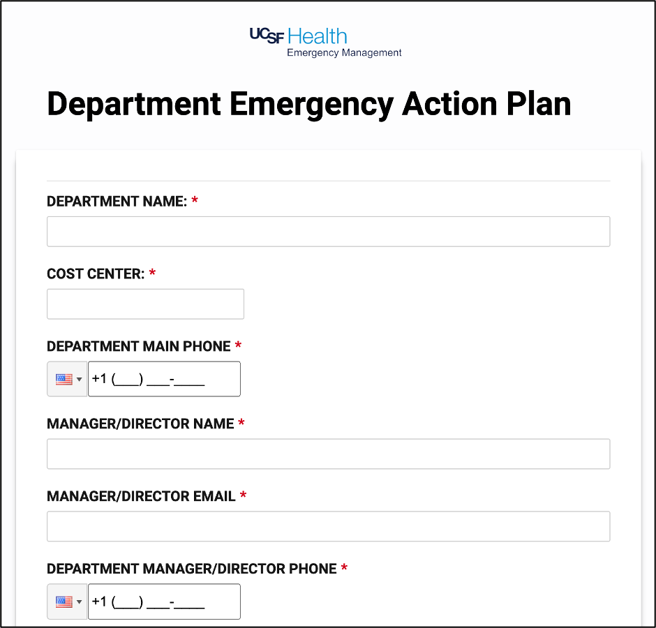 How Do I Access The Department Emergency Action Plan Template Safety Security EM