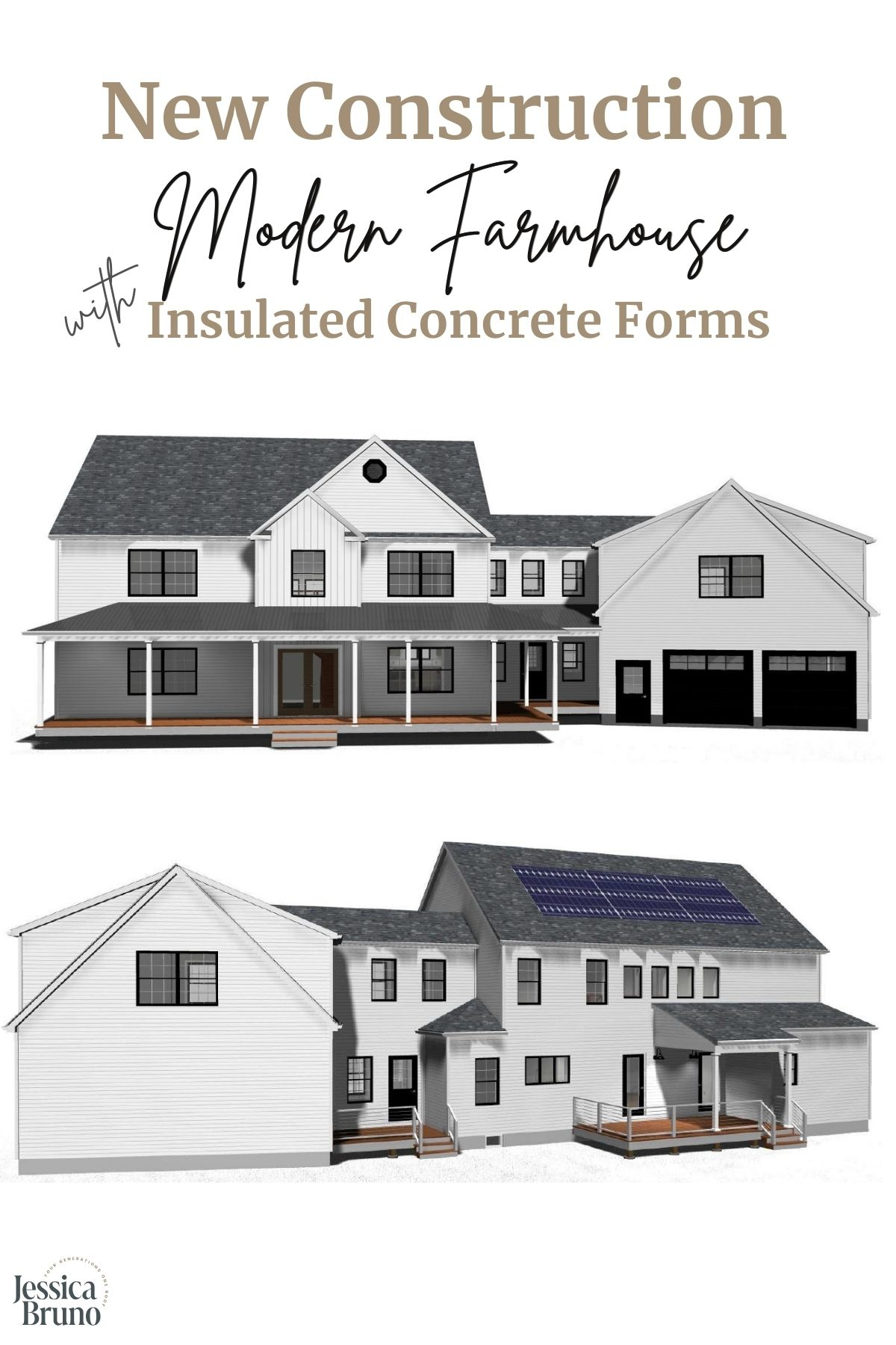 ICF Modern Farmhouse New Construction Home