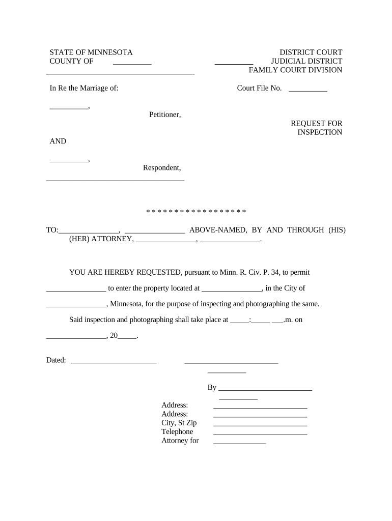 Inspection Application Format District Court Pre built Template AirSlate SignNow